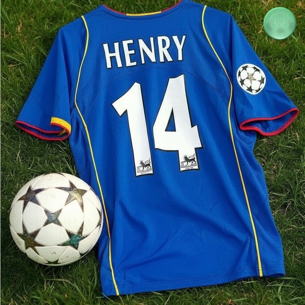Arsenal FC 2005/06 Away Jersey Henry #14 Nike Total 90 Size XL Champions League